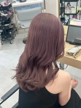 ロング カラー youres hair 髪質改善トリートメント&ヘッドスパ  新宿三丁目店【ユアーズヘア】所属・🦋透明感カラー 👑NODOKA🦋のヘアスタイル