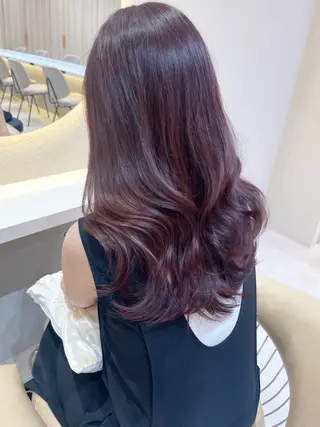 ロング カラー 透明感カラー🤎 中川智帆のヘアスタイル