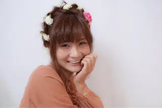 ミディアム セミロング カラー EARTH 志木店のヘアスタイル