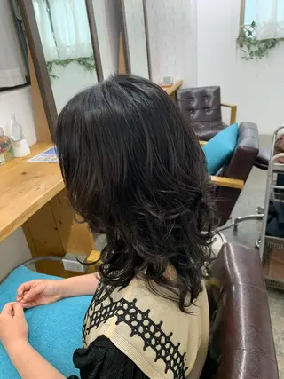 セミロング しば たのヘアスタイル