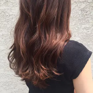 セミロング カラー ヘアアレンジ 中津/柔らかカラー/ ナガオ イズミのヘアスタイル