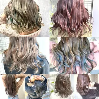 ロング カラー StellA所属・アートディレクター ワダヒサノリのヘアスタイル