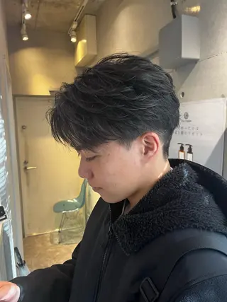ショート パーマ 👑大宮メンズカット ﾒﾝｽﾞﾍｱ/稲葉のヘアスタイル