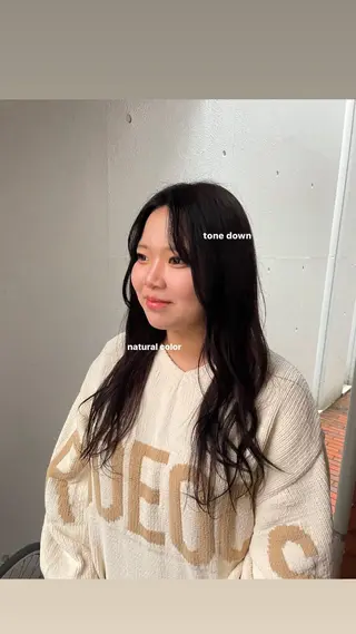 ロング カラー ヘアアレンジ MARIO HAIR DESIGN所属・艶カラー/カット 🌒Ameriのヘアスタイル