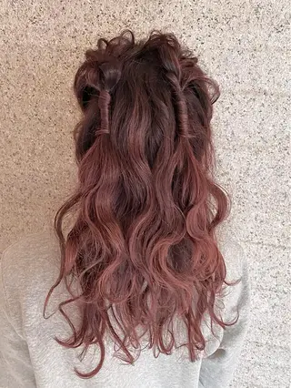 ロング ヘアアレンジ le'a所属・谷町/Le'a /竹原しおなのヘアスタイル