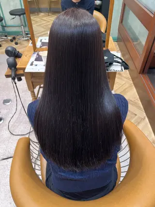 ロング 韓国レイヤー/顔周り /縮毛矯正/羽田航のヘアスタイル