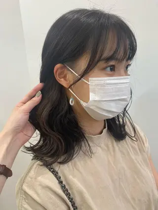 ミディアム カラー ヒラノホナミ 🫧髪質改善🫧のヘアスタイル