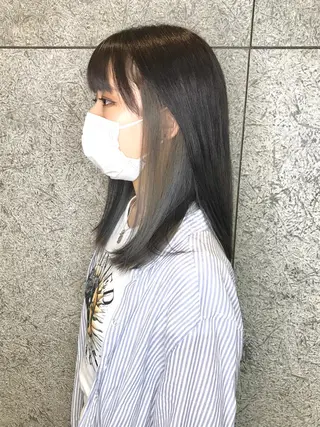 ミディアム カラー うるツヤハイトーン✨ /西川郁巳のヘアスタイル