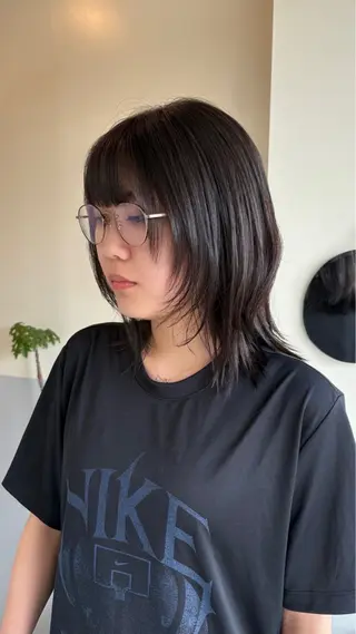 ミディアム basho ノエ.／カットモデルのヘアスタイル