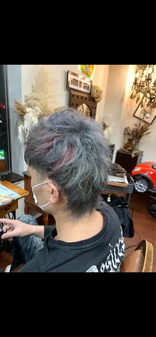 ショート カラー メンズ GO TODAY シェアサロン 名古屋パルコ所属・仲地 大地のヘアスタイル