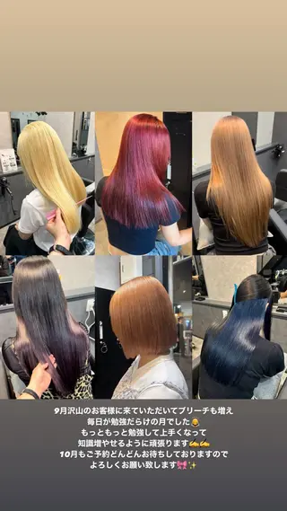 カラー miharu‪‪/ ハイトーン/複雑履歴のヘアスタイル