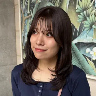 ミディアム 👩🏼🪄ありむら もえ/京都駅🍐のヘアスタイル