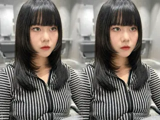 ミディアム erina🩵新宿/ 艶カラー/レイヤーのヘアスタイル