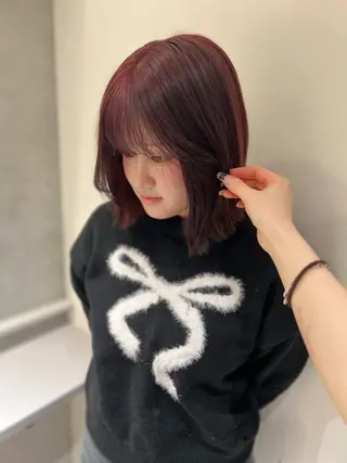 カラー ayaka. 梅田ハイトーン🥣のヘアスタイル
