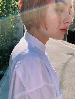 ショート SALT WATER所属・南堀江ハイトーン ×カットMIKU🍒のヘアスタイル