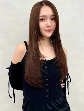 ロング カラー ✨艶髪・縮毛矯正✨️ 🦖しんのすけ🦖のヘアスタイル
