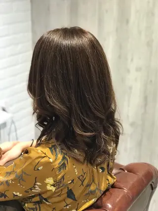 セミロング Lusso店長 千崎慎介のヘアスタイル