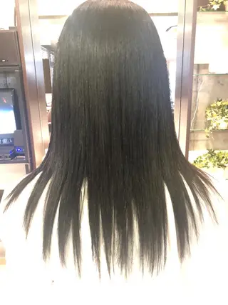 ロング 南草津美容室デザインスペースアース所属・南草津ヘナカラー＆ ストレート★YUMIのヘアスタイル