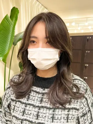 セミロング カラー 【韓国風くびれヘア】 joule小木曽輝のヘアスタイル