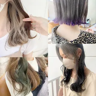 ミディアム カラー ダブルカラー　/ インナーカラーMiiのヘアスタイル