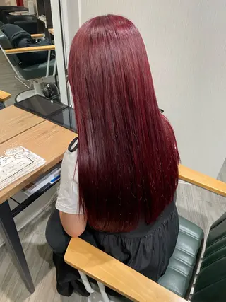 ロング カラー 福石 玲華のヘアスタイル