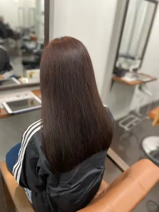 セミロング カラー 艶・暖色カラー/ メンズ/名駅/ユキハのヘアスタイル