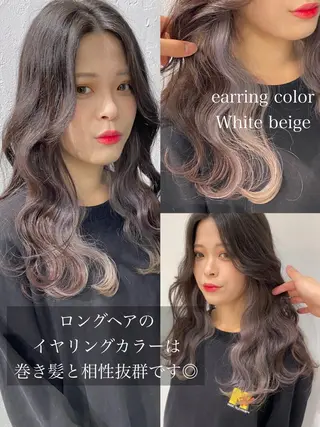 セミロング カラー インナーカラー/レイ ヤーカット♡/マキシのヘアスタイル