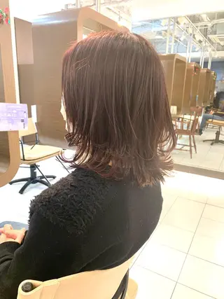 ミディアム カラー ダブルカラー/ウルフ 上田　航平のヘアスタイル