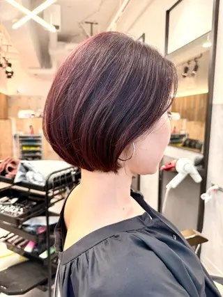 ショート カラー 色気レイヤー& ショートはお任せ🌟のヘアスタイル