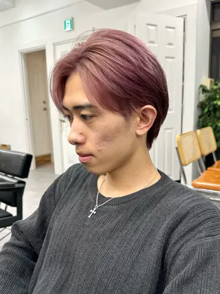 カラー メンズ シャドウパーマ/ 波巻パーマYu-Kiのヘアスタイル