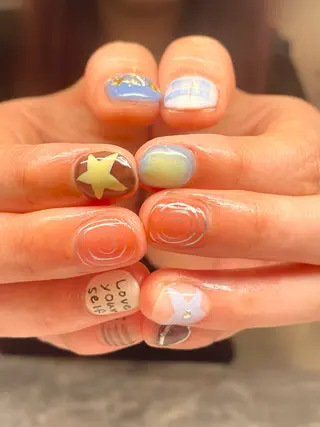 ショート LBnail.sae /おえかきネイルのネイルデザイン