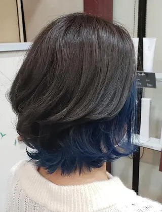 ミディアム 山田 一輝のヘアスタイル