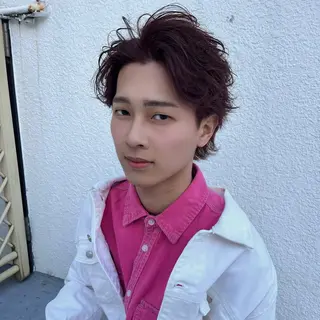 カラー パーマ メンズ 早川 翔夢のヘアスタイル