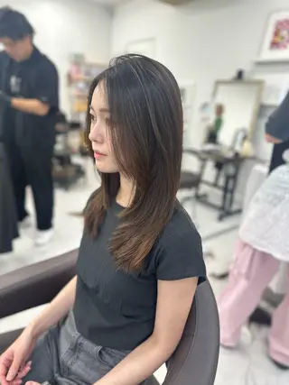 セミロング 山崎 結菜LEV.のヘアスタイル