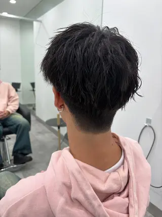 ショート パーマ メンズ 💝似合わせカット& カラーUruna💝のヘアスタイル