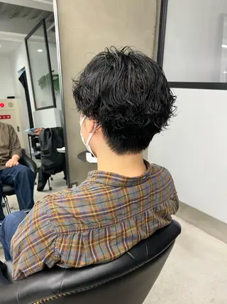 ミディアム パーマ kimika🥑 メンズ/髪質改善のヘアスタイル