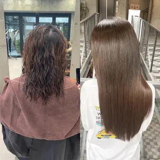 ロング カラー ヘアアレンジ TATSUYA アートディレクターのヘアスタイル