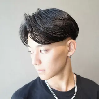 メンズ 【1.NK】Solon船橋002号室所属・友野飛翔/メンズ特化 /センターパートのヘアスタイル