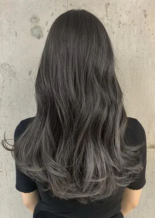 ロング カラー 藤森結子/韓国ヘア/ パーソナルカラー診断のヘアスタイル