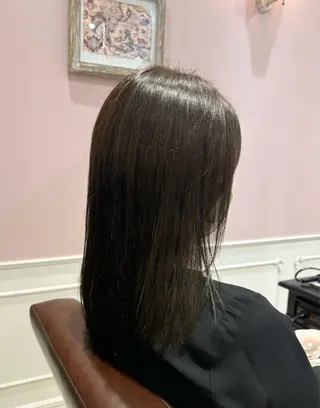 カラー 🌱なゆみ🌱透明感 /ナチュラル/高宮のヘアスタイル