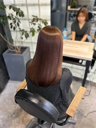 ロング 🌷ブリーチ縮毛矯正 /mina🌷のヘアスタイル