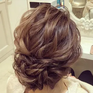 セミロング ヘアアレンジ ヘアセット/着付け 専門店☆Alludyのヘアスタイル