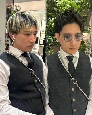 パーマ メンズ 中原 優美のヘアスタイル