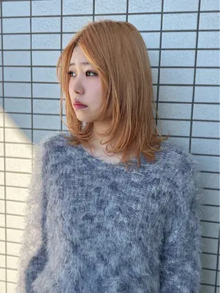 セミロング カラー Stir Maison 大宮所属・ryuma/ボブ /透明感カラーのヘアスタイル