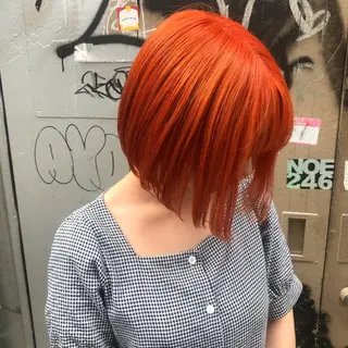 ミディアム カラー ホワイト&レイヤーカ ットエクステ長畠俊輔のヘアスタイル