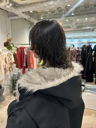 ミディアム パーマ ANY/須田 麻人/ハードパーマのヘアスタイル