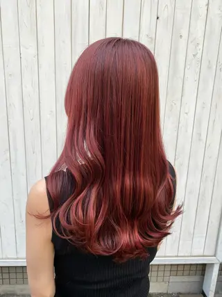 ロング カラー 志村 七海のヘアスタイル