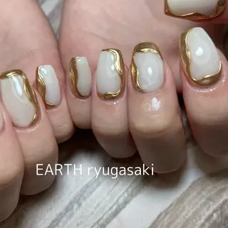 ネイル hair&make EARTH coiffure beaute 龍ケ崎店所属・tomita ayakaのネイルデザイン