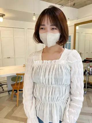 ショート お洒落ベージュ🤎 代官山shibukiのヘアスタイル