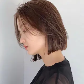 ミディアム カラー 🌱小顔ヘア/ボブ ミディアム/双葉🌱のヘアスタイル